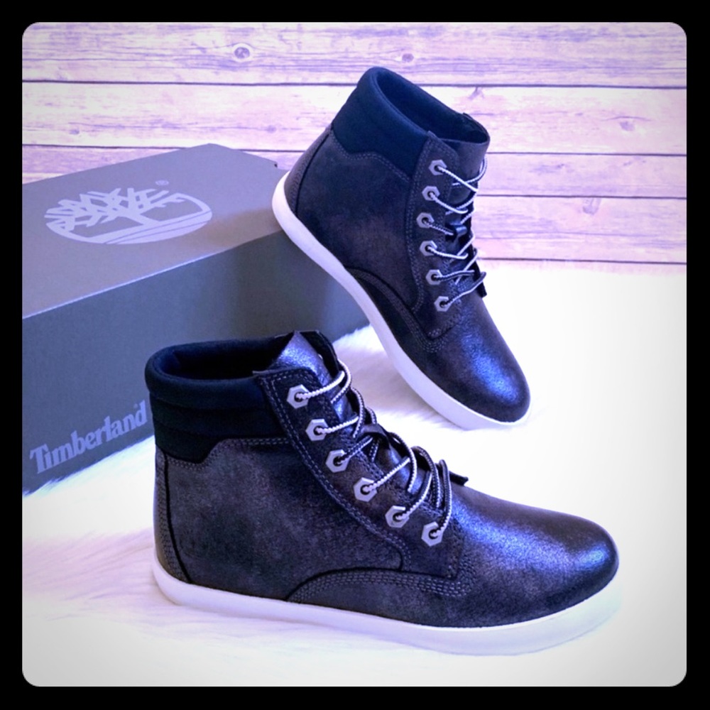 Timberland Black Metallic Dausette Sneaker Boots